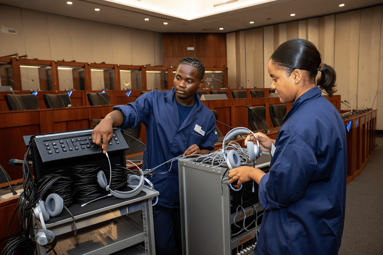 Interpretation logistics and equipment